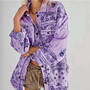 Free people ruby jacket - bandana print